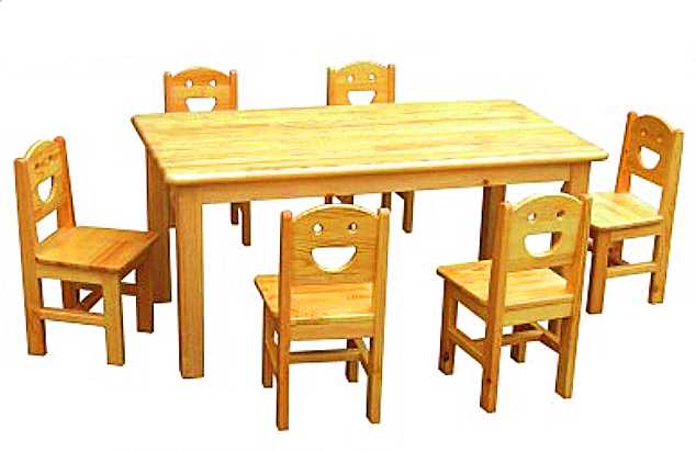 河池原木六人桌